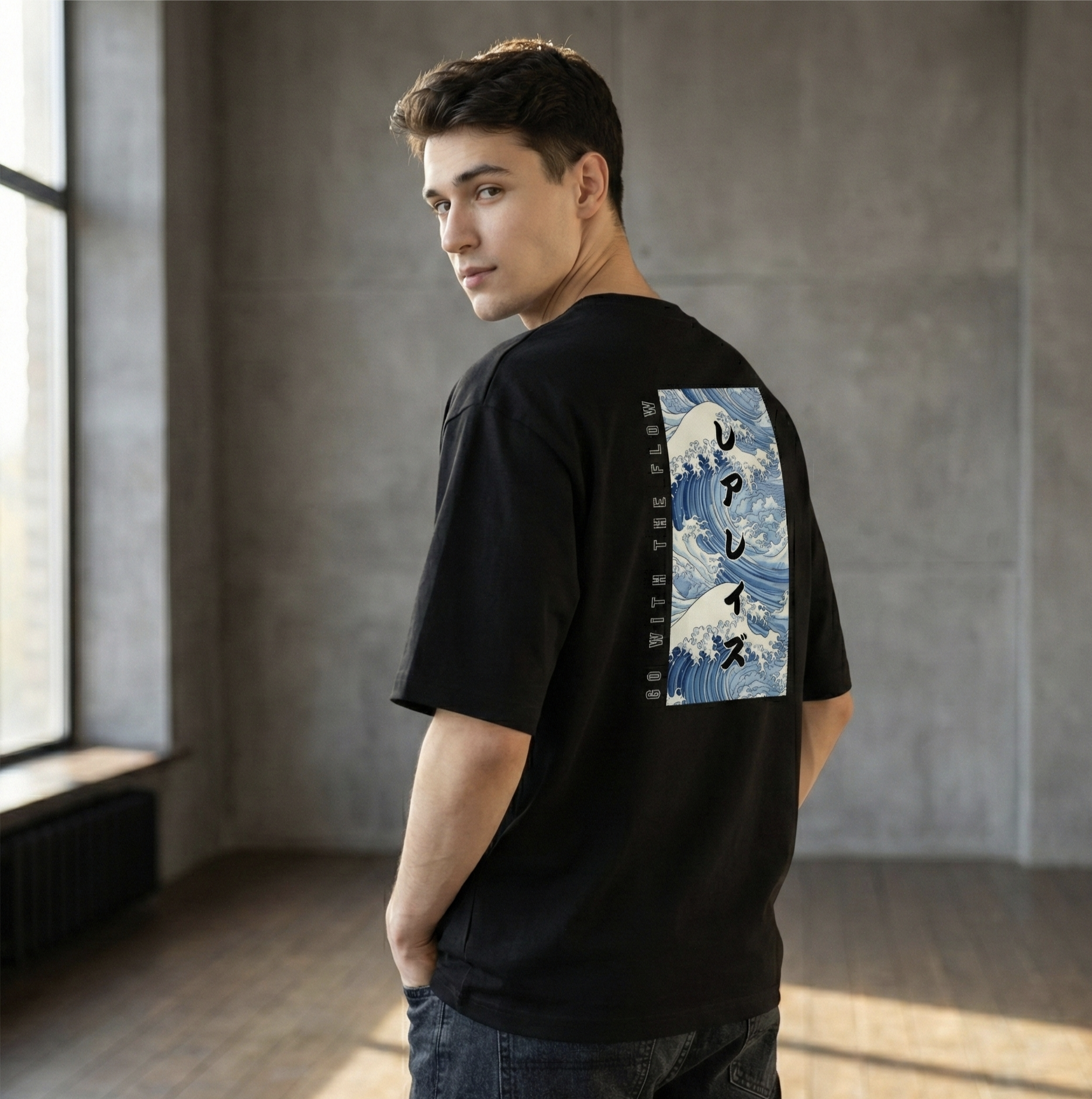 "Go With The Flow" | Japanese Art Tshirt