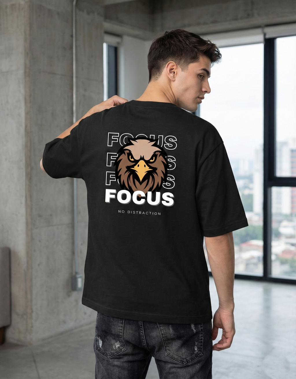Predator Vision "Focus" | No Distraction Oversized Tshirt